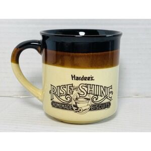 Vintage 1989 Hardee's Rise & Shine Biscuits Coffee Mug Restaurant Ware